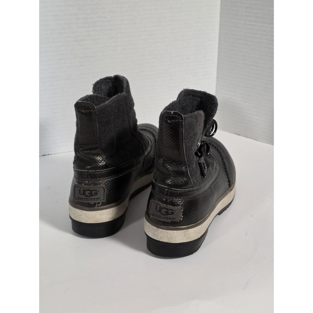UGG Australia Marrais Winter Boots Womens 7 EUR 38 Waterproof Ankle Gray READ - Picture 10 of 14